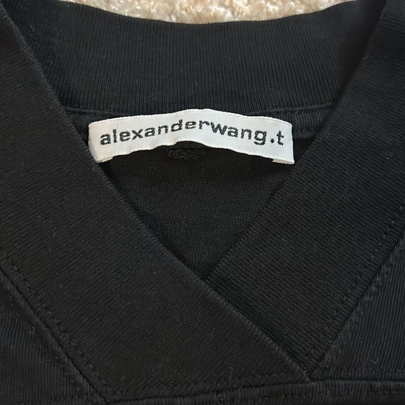 Alexander Wang crop top sz xs black - Picture 2 of 4